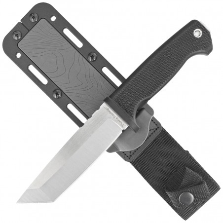 Nóż Demko FreeReign Tanto Black Rubberized, Satin AUS10A by Andrew Demko (FR-10A-TBL) Nóż Demko FreeReign Tanto Black Rubberized, Satin AUS10A by Andrew Demko (FR-10A-TBL)