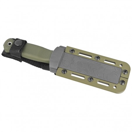 Nóż Demko Armiger 4 Spear Point OD Green TPR, Black Powder Coated 80CrV2 by Andrew Demko (ARM4-80CrV2-OD-SPR)