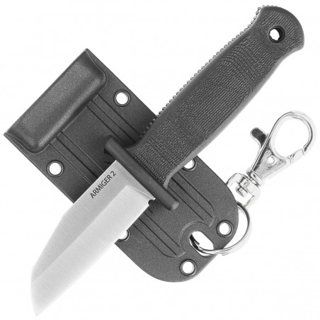 Nóż Demko Armiger 2 Shark Foot Black TPR, Satin 4034SS by Andrew Demko (ARM2-4034SS-SF) Nóż Demko Armiger 2 Shark Foot Black TPR, Satin 4034SS by Andrew Demko (ARM2-4034SS-SF)