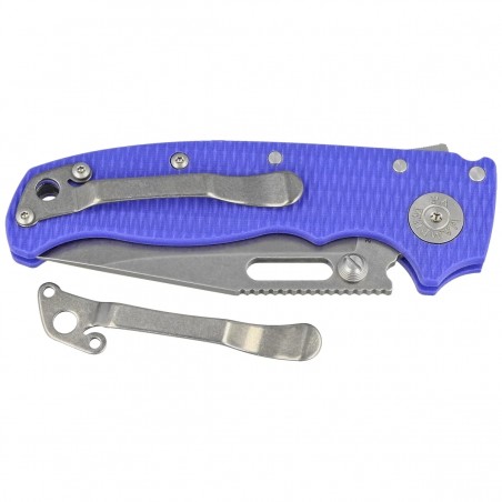Nóż składany Demko AD20.5 Clip Point Blue 2 G10, Stonewashed CPM 20CV by Andrew Demko (205-20CV-BLG10-CP) Nóż składany Demko AD20.5 Clip Point Blue 2 G10, Stonewashed CPM 20CV by Andrew Demko (205-20CV-BLG10-CP)