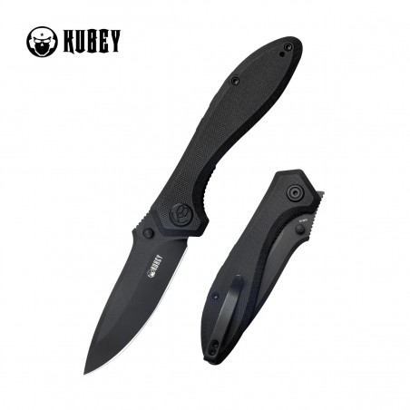 Nóż składany Kubey Ruckus Black G10, Dark Stonewashed AUS-10 by Sherif Manganas (KU314O) Nóż składany Kubey Ruckus Black G10, Dark Stonewashed AUS-10 by Sherif Manganas (KU314O)
