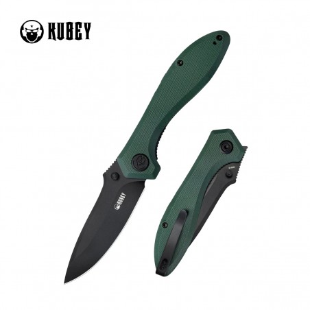 Nóż składany Kubey Ruckus Green G10, Blackwashed AUS-10 by Sherif Manganas (KU314L) Nóż składany Kubey Ruckus Green G10, Blackwashed AUS-10 by Sherif Manganas (KU314L)