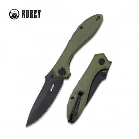 Nóż składany Kubey Ruckus OD Green G10, Dark Stonewashed AUS-10 by Sherif Manganas (KU314G) Nóż składany Kubey Ruckus OD Green G10, Dark Stonewashed AUS-10 by Sherif Manganas (KU314G)