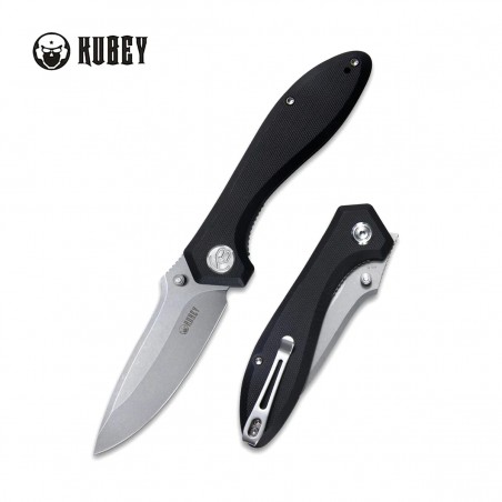 Nóż składany Kubey Ruckus Black G10, Beadblasted AUS-10 by Sherif Manganas (KU314F) Nóż składany Kubey Ruckus Black G10, Beadblasted AUS-10 by Sherif Manganas (KU314F)