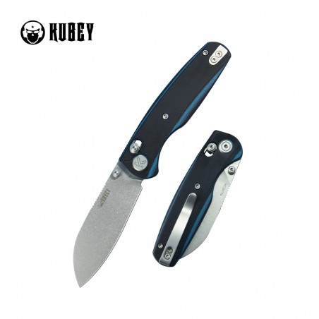 Nóż składany Kubey Breeze Black / Blue G10, Stonewashed 14C26N by Caleb Waldman (KU288D) Nóż składany Kubey Breeze Black / Blue G10, Stonewashed 14C26N by Caleb Waldman (KU288D)