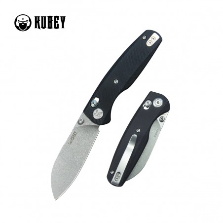 Nóż składany Kubey Breeze Black G10, Stonewashed 14C26N by Caleb Waldman (KU288A) Nóż składany Kubey Breeze Black G10, Stonewashed 14C26N by Caleb Waldman (KU288A)