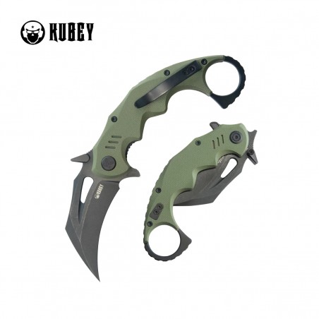 Nóż składany Kubey Mini Wrath Green G10, Blackwashed 14C26N by MUZI Design (KU262F) Nóż składany Kubey Mini Wrath Green G10, Blackwashed 14C26N by MUZI Design (KU262F)