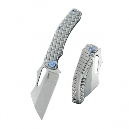Nóż składany Kubey Sylow Gray Titanium, Stonewashed 14C28N by James Lowe (KU260A) Nóż składany Kubey Sylow Gray Titanium, Stonewashed 14C28N by James Lowe (KU260A)