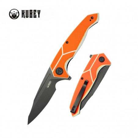Nóż składany Kubey RBC-1 Orange / White G10, Blackwashed 14C28N by Sherif Manganas (KU373B) Nóż składany Kubey RBC-1 Orange / White G10, Blackwashed 14C28N by Sherif Manganas (KU373B)