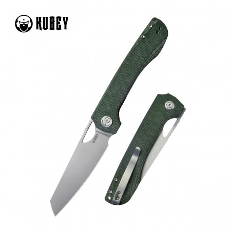 Nóż składany Kubey Elang Green Micarta, Beadblasted AUS-10 by Sebastian Irawan (KU365E) Nóż składany Kubey Elang Green Micarta, Beadblasted AUS-10 by Sebastian Irawan (KU365E)