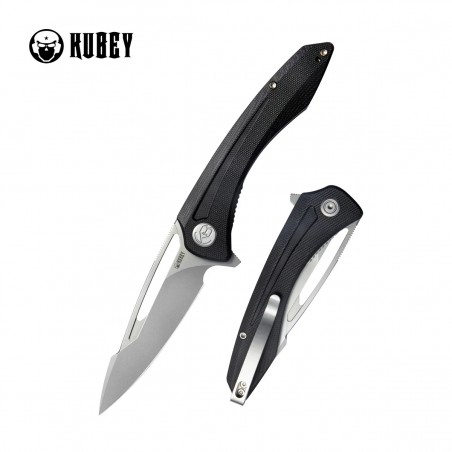 Nóż składany Kubey Merced Black G10, Beadblasted AUS-10 by Sherif Manganas (KU345A) Nóż składany Kubey Merced Black G10, Beadblasted AUS-10 by Sherif Manganas (KU345A)