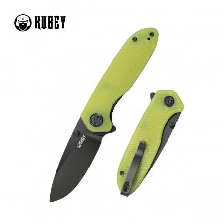 Nóż składany Kubey Belus Translucent Yellow G10, Blackwashed AUS-10 (KU342G) Nóż składany Kubey Belus Translucent Yellow G10, Blackwashed AUS-10 (KU342G)