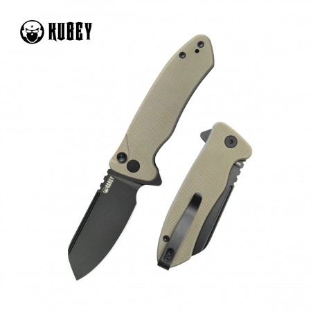 Nóż składany Kubey Creon Tan G10, Blackwashed AUS-10 (KU336I) Nóż składany Kubey Creon Tan G10, Blackwashed AUS-10 (KU336I)