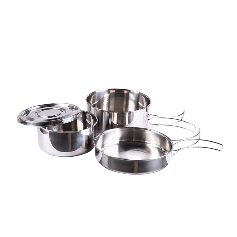 Zestaw biwakowy Mil-Tec Stainless Steel Cook Set, 4 elementów (14648100)