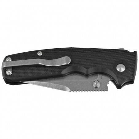 Nóż składany Demko Shark Cub Clip Point Black GRN, Stonewashed AUS10A by Andrew Demko (SC-10A-GRNBLK-CP) Nóż składany Demko Shark Cub Clip Point Black GRN, Stonewashed AUS10A by Andrew Demko (SC-10A-GRNBLK-CP)