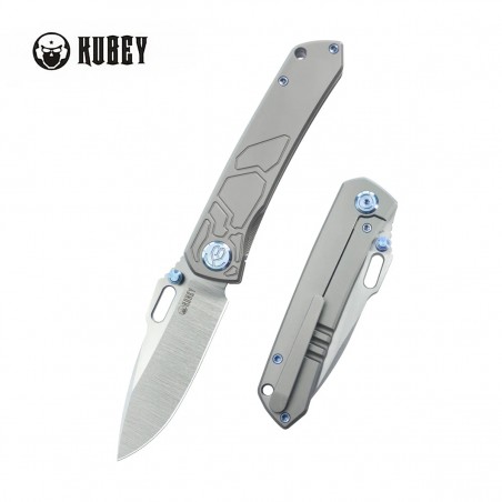 Nóż składany Kubey Blackout Gray Titanium, Satin M390 by Dmitry Osarenko (KB259A) Nóż składany Kubey Blackout Gray Titanium, Satin M390 by Dmitry Osarenko (KB259A)