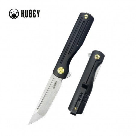 Nóż składany Kubey Musō Black Titanium, Belt Satin M390 by Tiguass (KB244C) Nóż składany Kubey Musō Black Titanium, Belt Satin M390 by Tiguass (KB244C)