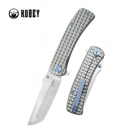 Nóż składany Kubey Interflow Gray Frag Titanium, Satin M390 by James Lowe (KB294A) Nóż składany Kubey Interflow Gray Frag Titanium, Satin M390 by James Lowe (KB294A)
