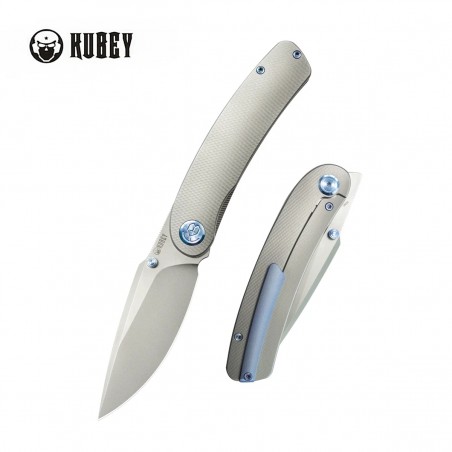 Nóż składany Kubey Momentum Grey Titanium, Beadblasted M390 by Sherif Manganas (KB386A) Nóż składany Kubey Momentum Grey Titanium, Beadblasted M390 by Sherif Manganas (KB386A)