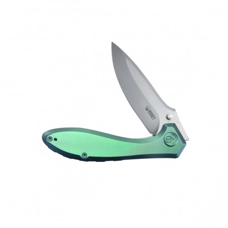 Nóż składany Kubey Ruckus Green Titanium, Beadblasted CPM 20CV by Sherif Manganas (KB314S) Nóż składany Kubey Ruckus Green Titanium, Beadblasted CPM 20CV by Sherif Manganas (KB314S)