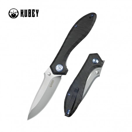 Nóż składany Kubey Ruckus Flamed Titanium, Beadblasted CPM 20CV by Sherif Manganas (KB314P) Nóż składany Kubey Ruckus Flamed Titanium, Beadblasted CPM 20CV by Sherif Manganas (KB314P)