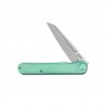 Nóż składany Kubey Dandy Green Titanium, Sandblasted CPM S90V by Maksym Tkachuk (KB247F)