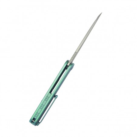 Nóż składany Kubey Dandy Green Titanium, Sandblasted CPM S90V by Maksym Tkachuk (KB247F) Nóż składany Kubey Dandy Green Titanium, Sandblasted CPM S90V by Maksym Tkachuk (KB247F)