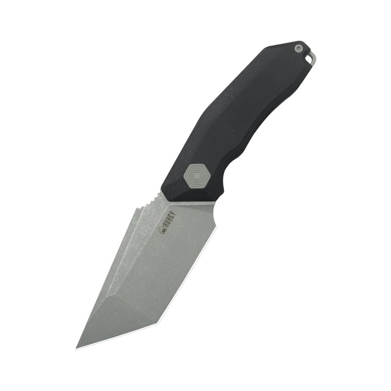 Nóż Kubey Yokai Black G10, Stonewashed 14C28N by Damned Designs (KU382A)