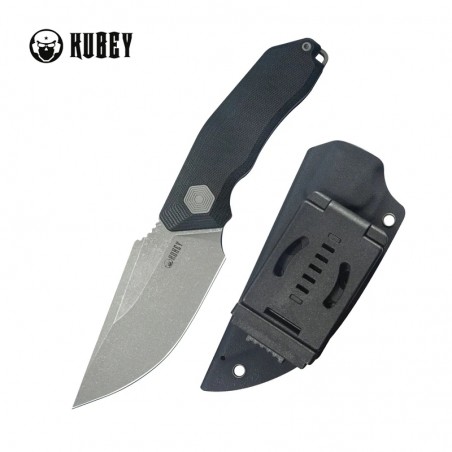 Nóż Kubey Basilisk Black G10, Stonewashed 14C28N by Damned Designs (KU381A) Nóż Kubey Basilisk Black G10, Stonewashed 14C28N by Damned Designs (KU381A)