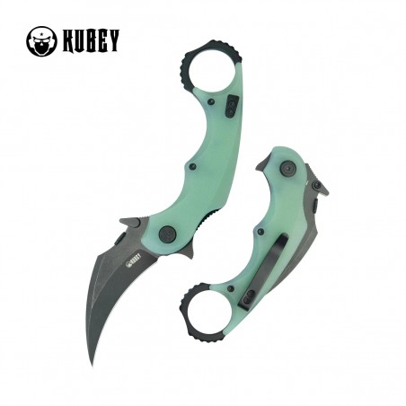 Nóż składany Kubey Rogue Pikal Jade G10, Blackwashed 14C28N by MUZI Design (KU298E) Nóż składany Kubey Rogue Pikal Jade G10, Blackwashed 14C28N by MUZI Design (KU298E)
