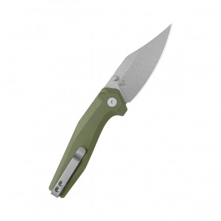 Nóż składany Kubey Hades Green G10, Stonewashed 14C28N by Damned Designs (KU394B) Nóż składany Kubey Hades Green G10, Stonewashed 14C28N by Damned Designs (KU394B)