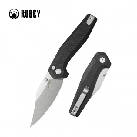 Nóż składany Kubey Hades Black G10, Stonewashed 14C28N by Damned Designs (KU394A) Nóż składany Kubey Hades Black G10, Stonewashed 14C28N by Damned Designs (KU394A)