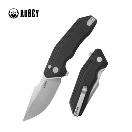 Nóż składany Kubey Basilisk Black G10, Stonewashed 14C28N by Damned Designs (KU391A) Nóż składany Kubey Basilisk Black G10, Stonewashed 14C28N by Damned Designs (KU391A)