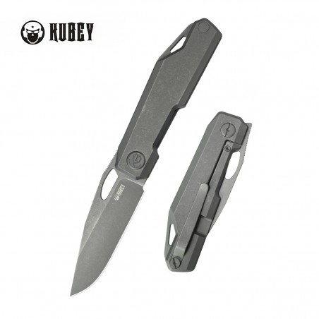 Nóż składany Kubey Verijero Darkblasted Titanium, Darkwashed 14C28N by George Ovchinnikov (KB340E) Nóż składany Kubey Verijero Darkblasted Titanium, Darkwashed 14C28N by George Ovchinnikov (KB340E)