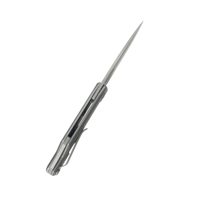 Nóż składany Kubey Verijero Darkblasted Titanium, Darkwashed 14C28N by George Ovchinnikov (KB340E)