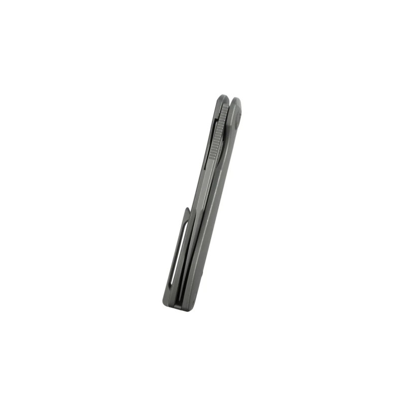 Nóż składany Kubey Supercell Darkblasted Titanium, Darkblasted 14C28N by K.C. Spiron (KU353C)