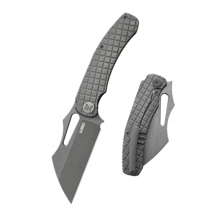 Nóż składany Kubey Sylow Gray Titanium, Darkwashed 14C28N by James Lowe (KU260C) Nóż składany Kubey Sylow Gray Titanium, Darkwashed 14C28N by James Lowe (KU260C)