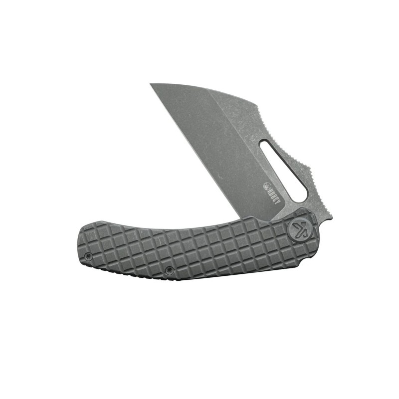 Nóż składany Kubey Sylow Gray Titanium, Darkwashed 14C28N by James Lowe (KU260C)