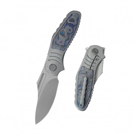 Nóż składany Kubey KB Knives Stroller Gray Titanium/Damtanium CamoCarbon, Darkwashed CPM 20CV by Utilizator (KB384B) Nóż składany Kubey KB Knives Stroller Gray Titanium/Damtanium CamoCarbon, Darkwashed CPM 20CV by Utilizator (KB384B)