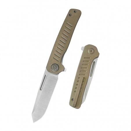 Nóż składany Kubey KB Knives Steelhead Bronze Titanium, Satin M390 by Mark Perez (KB315D) Nóż składany Kubey KB Knives Steelhead Bronze Titanium, Satin M390 by Mark Perez (KB315D)