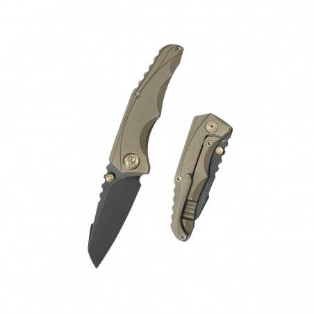 Nóż składany Kubey Steeltle Bronze Titanium, Blackwashed M390 by Kot Knives (KB390D) Nóż składany Kubey Steeltle Bronze Titanium, Blackwashed M390 by Kot Knives (KB390D)
