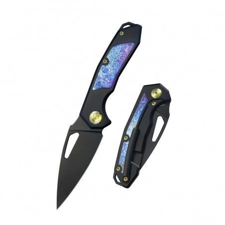 Nóż składany Kubey KB Knives Coeus Black Titanium/Timascus, Black DLC CPM S35VN (KB286B) Nóż składany Kubey KB Knives Coeus Black Titanium/Timascus, Black DLC CPM S35VN (KB286B)