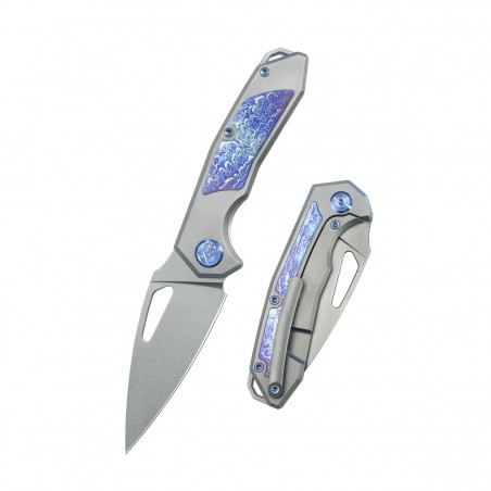 Nóż składany Kubey KB Knives Coeus Gray Titanium/Timascus, Beadblasted CPM S35VN (KB286A) Nóż składany Kubey KB Knives Coeus Gray Titanium/Timascus, Beadblasted CPM S35VN (KB286A)