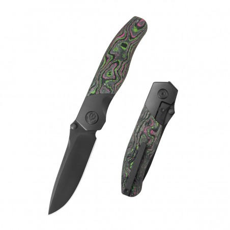 Nóż składany Kubey KB Knives Velvet Snake Black DLC Titanium/Watermelon Sugar CamoCarbon, Black DLC M390 by Bastard Knives (KB26 Nóż składany Kubey KB Knives Velvet Snake Black DLC Titanium/Watermelon Sugar CamoCarbon, Black DLC M390 by Bastard Knives (KB26