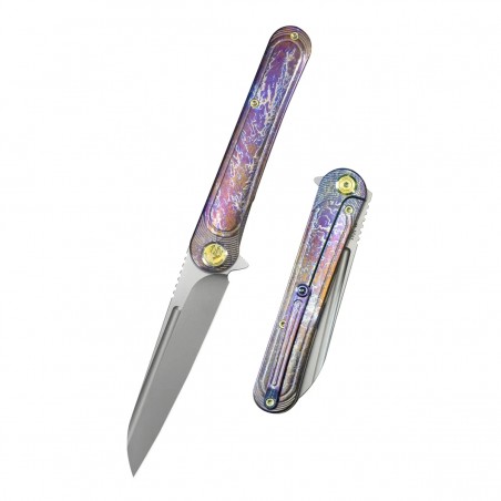 Nóż składany Kubey KB Knives Dandy Flamed Titanium, Sandblasted CPM S90V by Maksym Tkachuk (KB247H) Nóż składany Kubey KB Knives Dandy Flamed Titanium, Sandblasted CPM S90V by Maksym Tkachuk (KB247H)