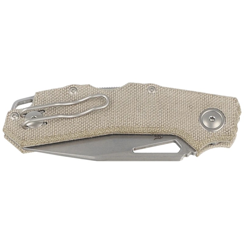 Nóż składany Viper Alfa Green Canvas Micarta, Stonewashed MagnaCut by Simone Tonolli (V6022CG)