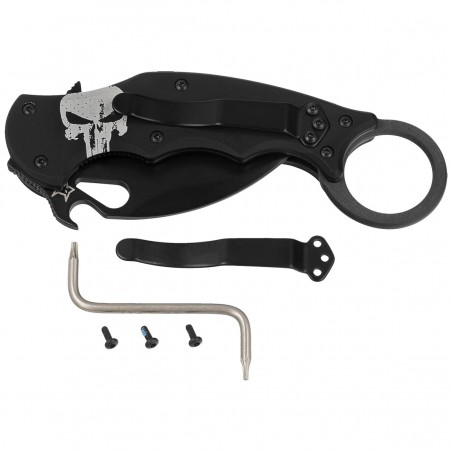 Nóż składany Fox The Skull Karambit Black Aluminium, Black N690Co (FX-599 ALB-4) Nóż składany Fox The Skull Karambit Black Aluminium, Black N690Co (FX-599 ALB-4)