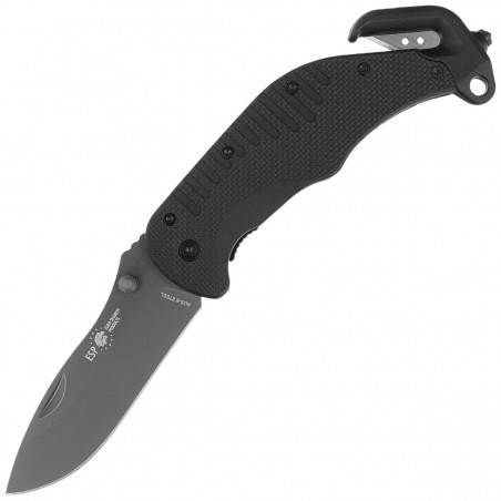 Nóż ratowniczy ESP RK-01 Black PA66 Polyamide, Titanium Gray PVD AUS-8 Nóż ratowniczy ESP RK-01 Black PA66 Polyamide, Titanium Gray PVD AUS-8
