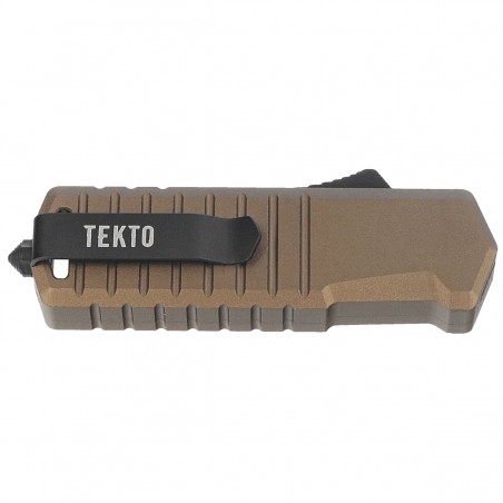 Nóż automatyczny OTF Tekto A2 Badger Mini T/E Desert Aluminium, Black D2 Nóż automatyczny OTF Tekto A2 Badger Mini T/E Desert Aluminium, Black D2