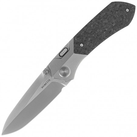 Nóż składany Remette RTPT-E Gray Titanium/Shredded Carbon Fiber, Pearlescent M390 Nóż składany Remette RTPT-E Gray Titanium/Shredded Carbon Fiber, Pearlescent M390